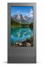 86 Inch Outdoor Double Sided Kiosk(Tiger Metallic Grey Color) - Image 2
