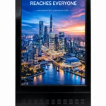 86Inch Outdoor Double Sided Kiosk(Black Color)