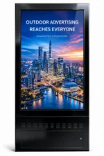 86Inch Outdoor Double Sided Kiosk(Black Color)
